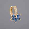18K Gold-Plated Flower Stud Earrings - clasp detail 1