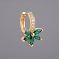 18K Gold-Plated Flower Stud Earrings - clasp detail 2