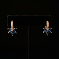 18K Gold-Plated Flower Stud Earrings - sleek view 1