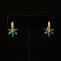 18K Gold-Plated Flower Stud Earrings - sleek view 2