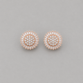 18K Gold-Plated Sunflower Pavé CZ Stud Earrings