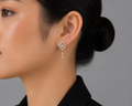 18K Gold-Plated Art Deco CZ Drop Earrings
