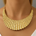 18K Gold-Plated Golden Goddess Collar Necklace