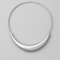 925 Silver Tapered Torque Collar Necklace