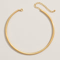 18K Gold-Plated Sleek Collar Necklace