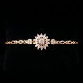 18K Gold-Plated Sunflower Link Bracelet