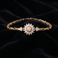 18K Gold-Plated Sunflower Link Bracelet