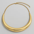 18K Gold-Plated Polished Torque Collar Necklace