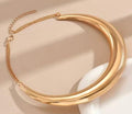 18K Gold-Plated Polished Torque Collar Necklace
